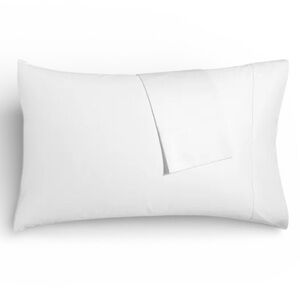 Hotel Collection 680 TC 100% Supima Cotton Pillowcase Pair Standard White